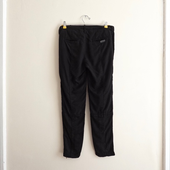 7 for All Mankind Women’s Lyocell Twill Moto Ankle Zip‎ Crop Pants Black Sz 24 - Picture 5 of 12